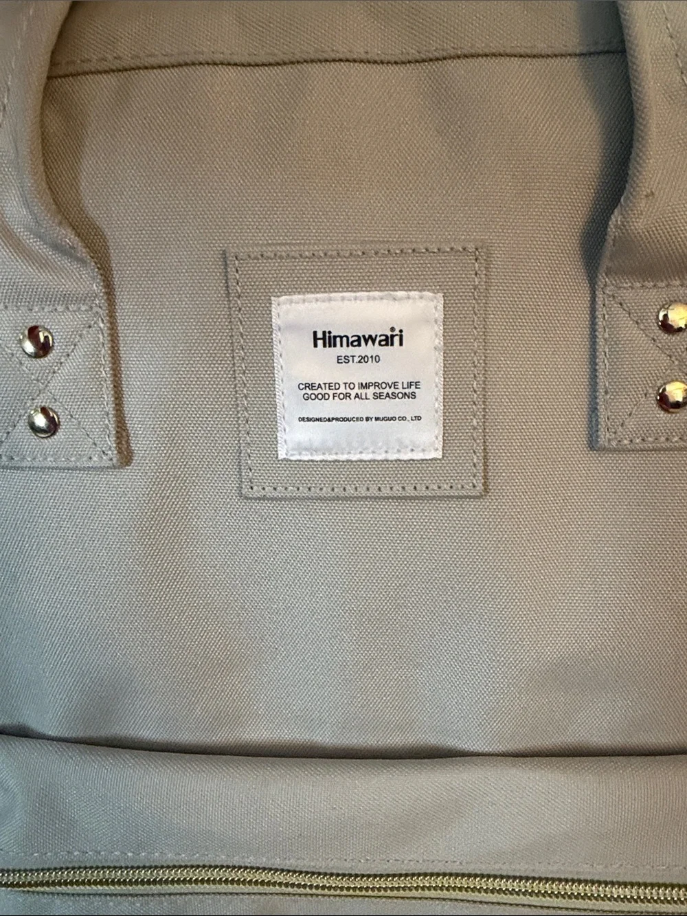 Himawari Cream Canvas Backpack Tote - Women's Everyday Bag